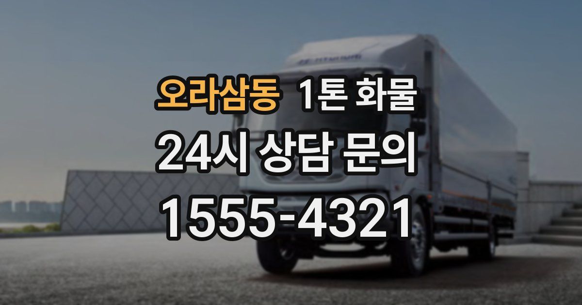 오라삼동 1톤 화물