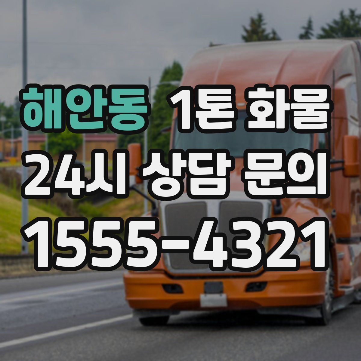 해안동 1톤 화물