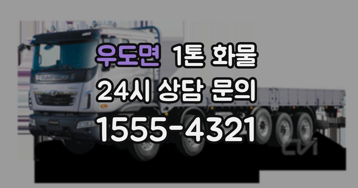 우도면 1톤 화물