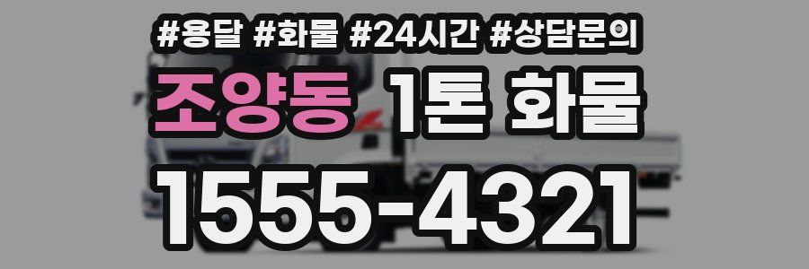 조양동 1톤 화물