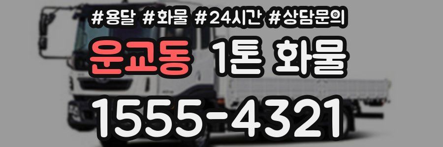 운교동 1톤 화물