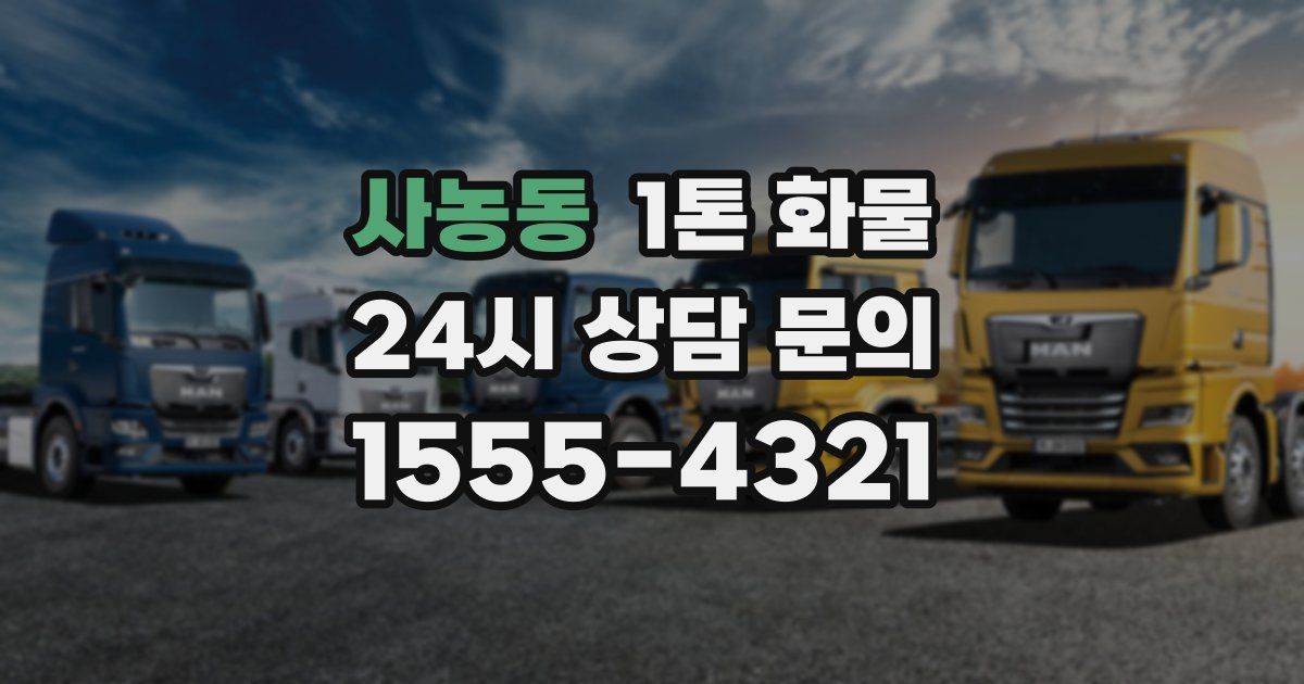 사농동 1톤 화물