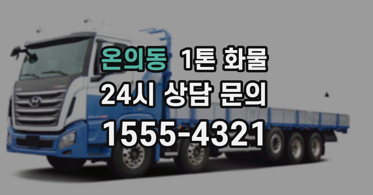온의동 1톤 화물