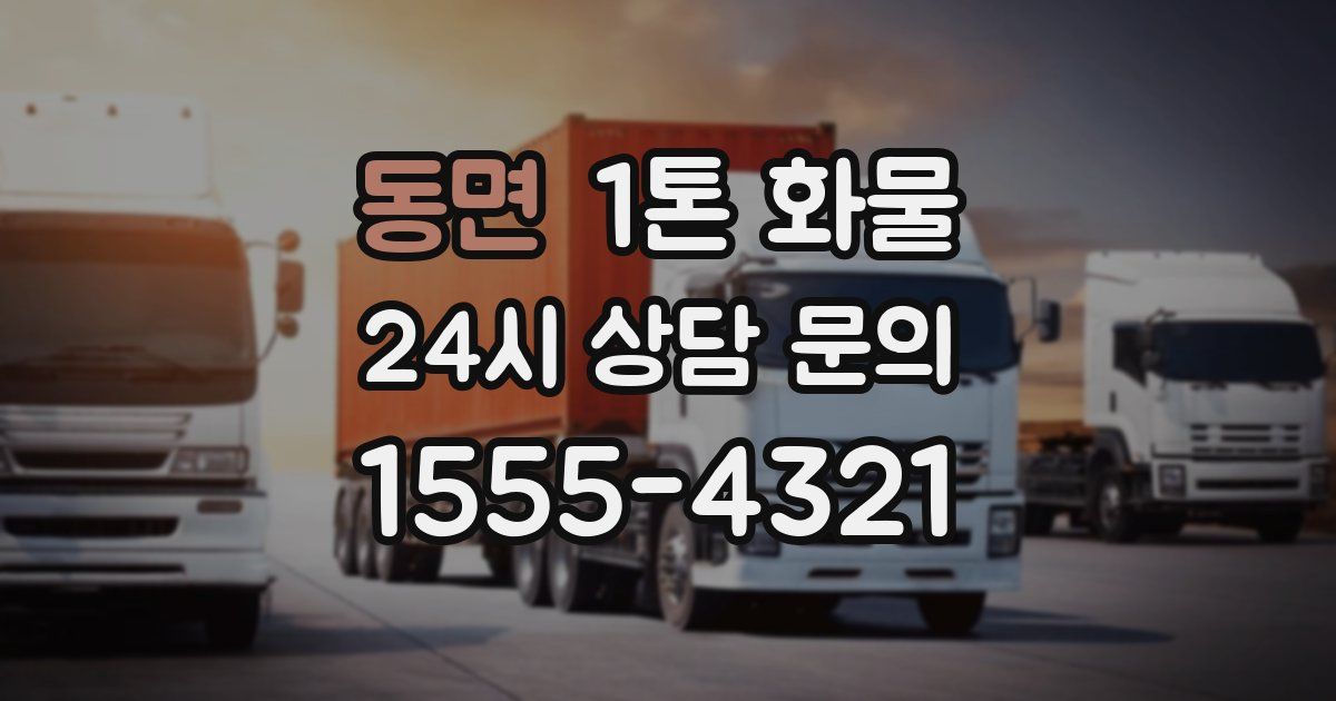 동면 1톤 화물