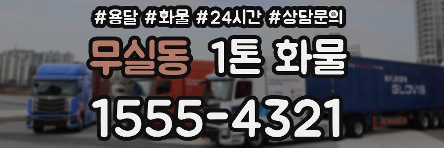무실동 1톤 화물