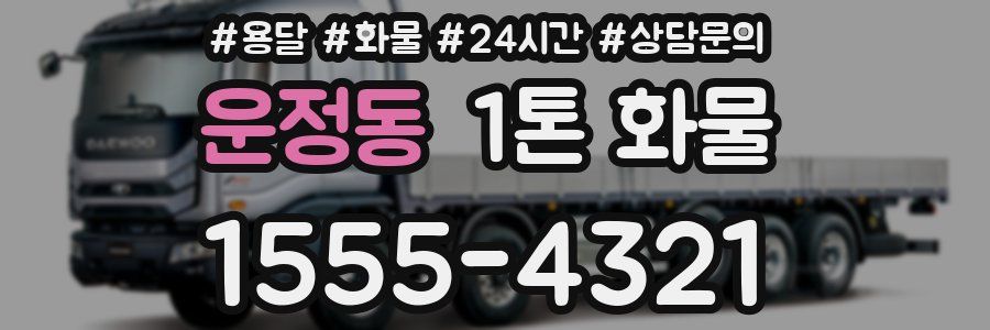 운정동 1톤 화물