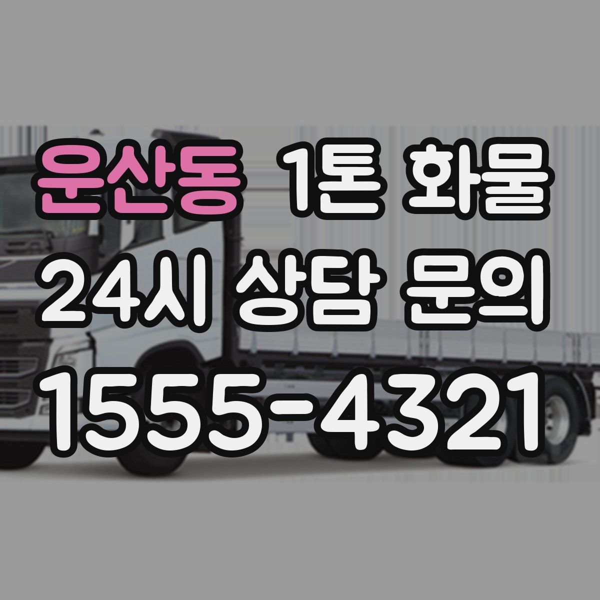 운산동 1톤 화물
