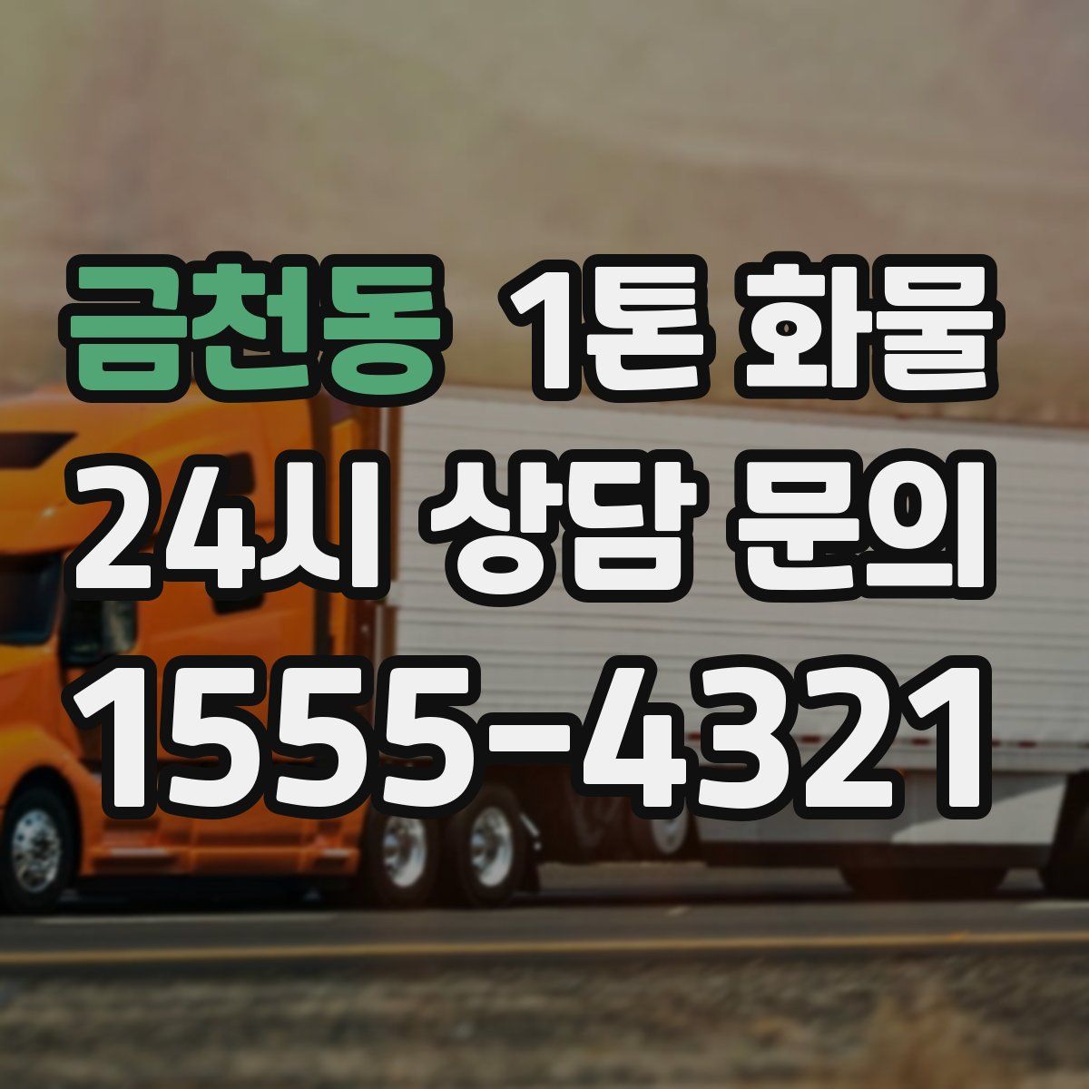 금천동 1톤 화물