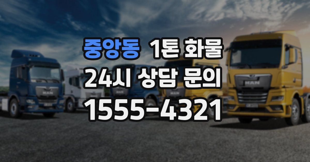 중앙동 1톤 화물