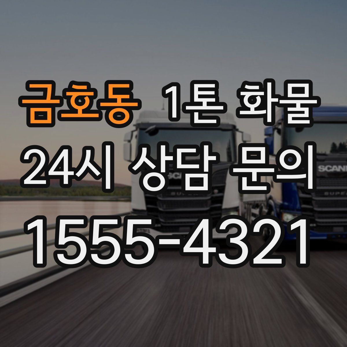 금호동 1톤 화물