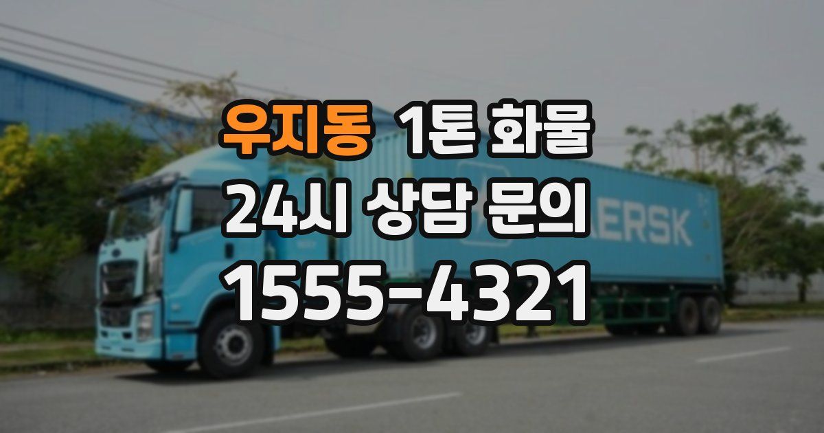 우지동 1톤 화물