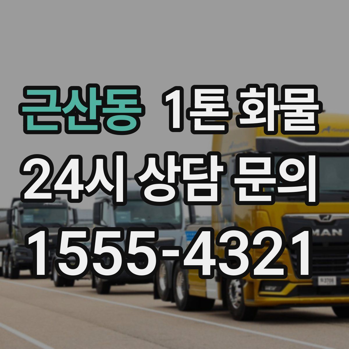 근산동 1톤 화물