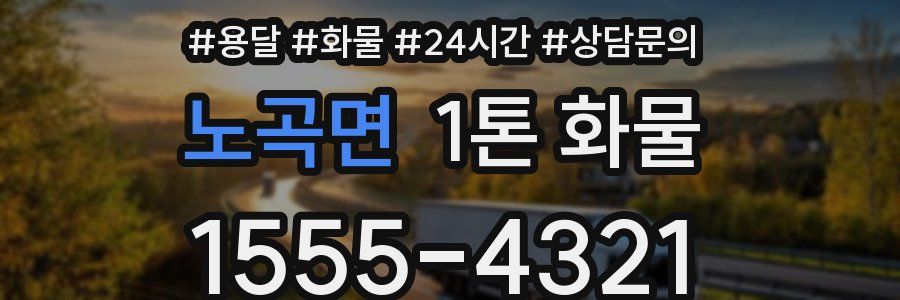 노곡면 1톤 화물