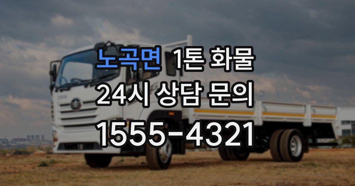 노곡면 1톤 화물