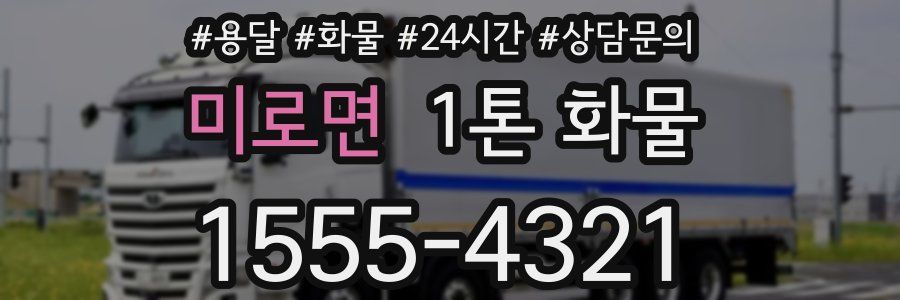 미로면 1톤 화물