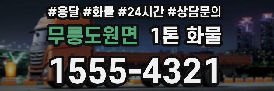 무릉도원면 1톤 화물