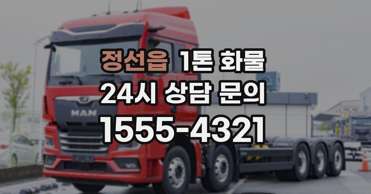 정선읍 1톤 화물