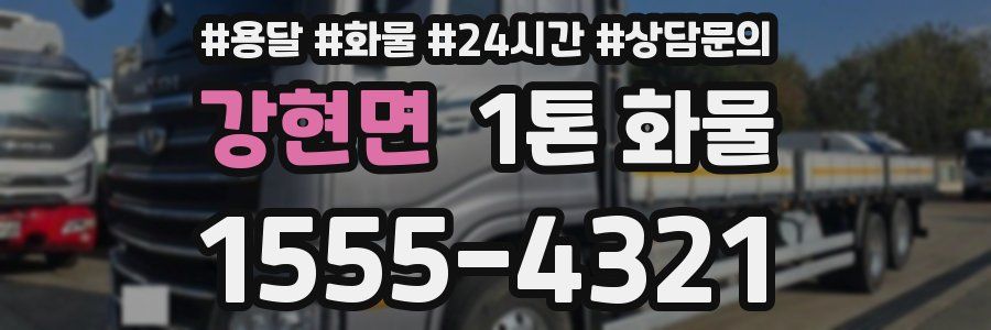 강현면 1톤 화물
