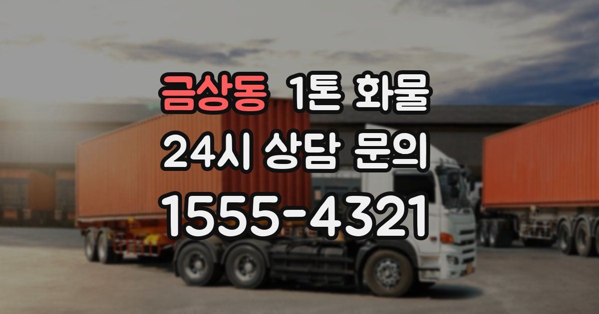 금상동 1톤 화물