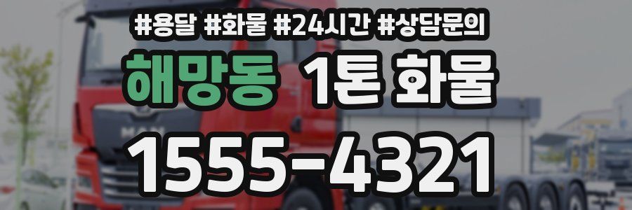 해망동 1톤 화물