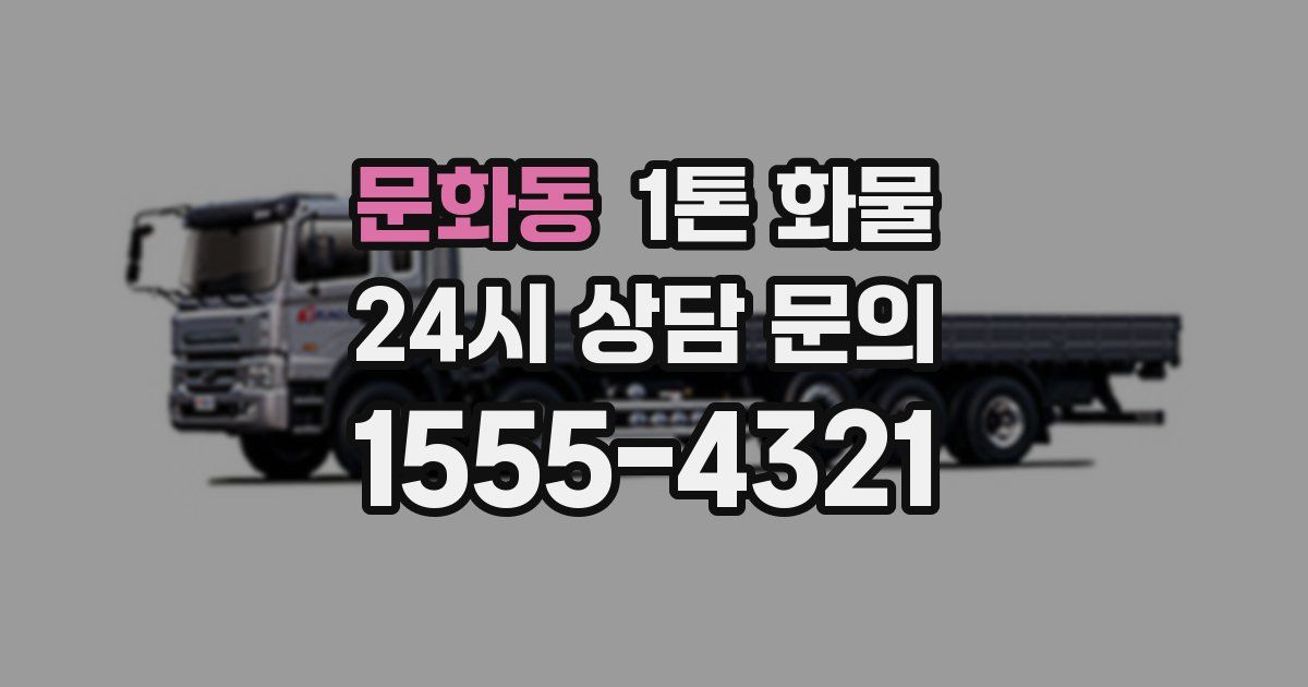 문화동 1톤 화물