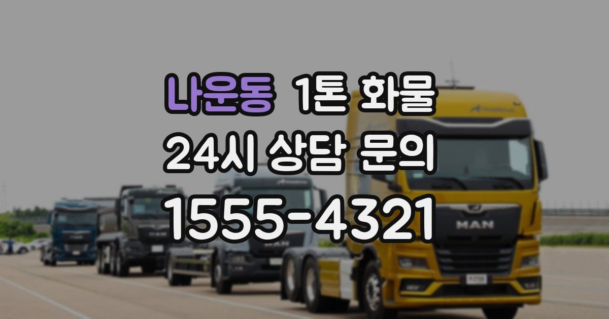 나운동 1톤 화물