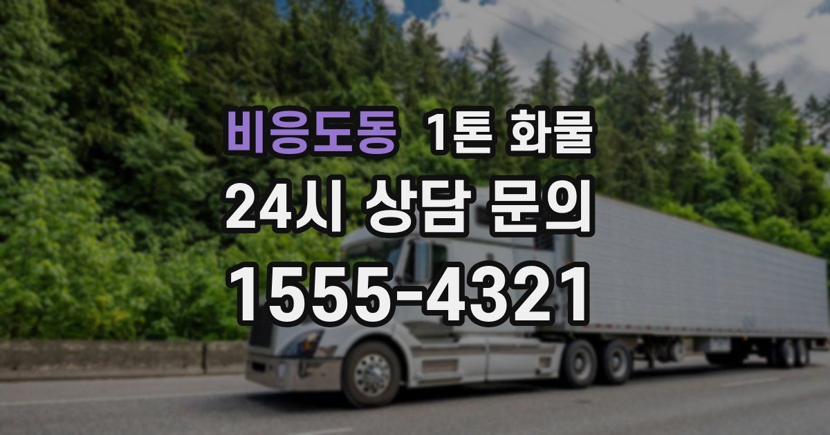비응도동 1톤 화물