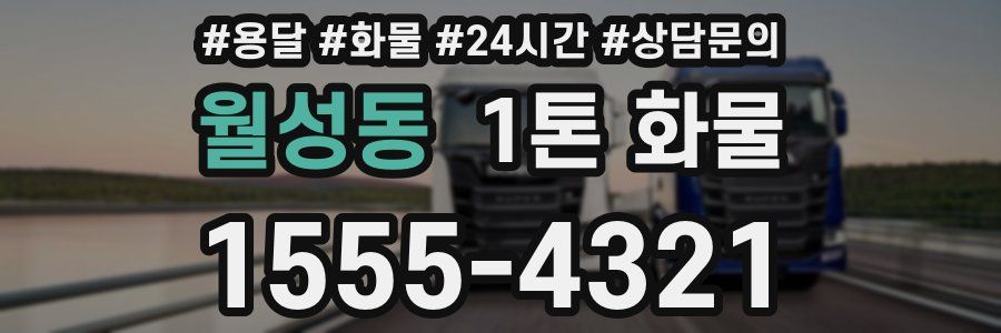 월성동 1톤 화물