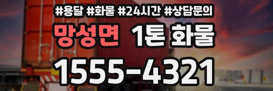 망성면 1톤 화물