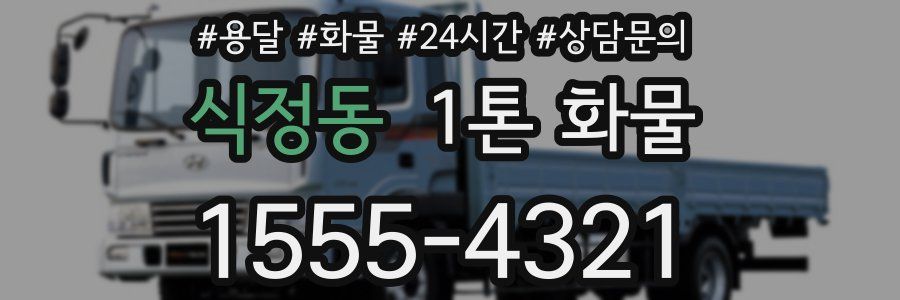 식정동 1톤 화물