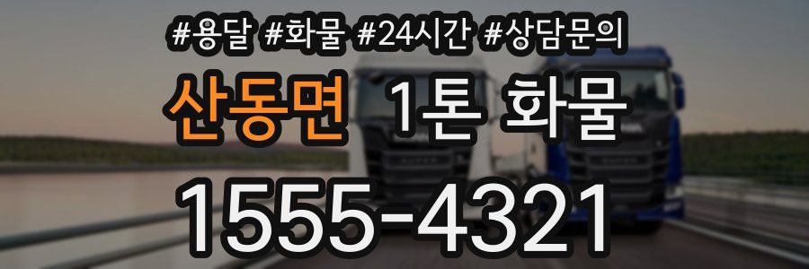 산동면 1톤 화물