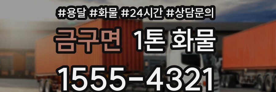 금구면 1톤 화물