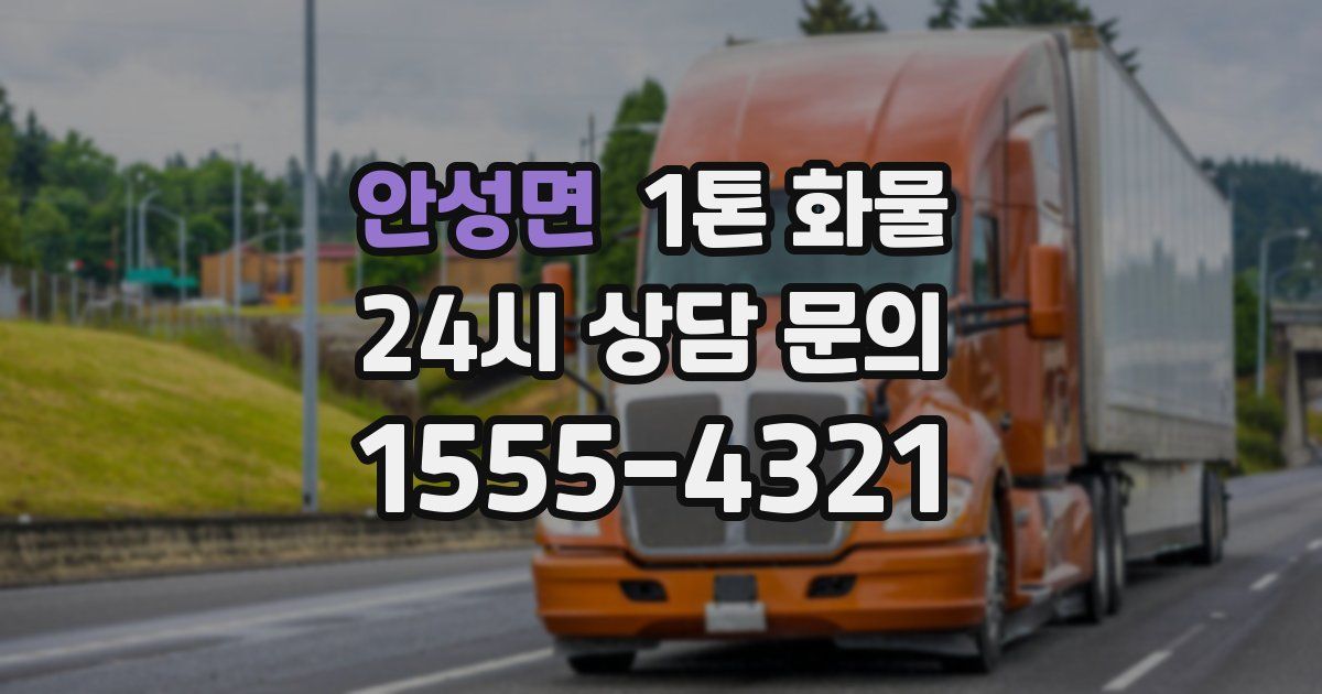 안성면 1톤 화물