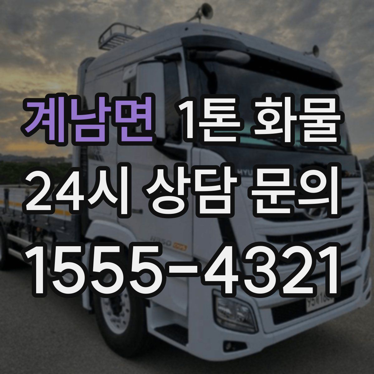 계남면 1톤 화물