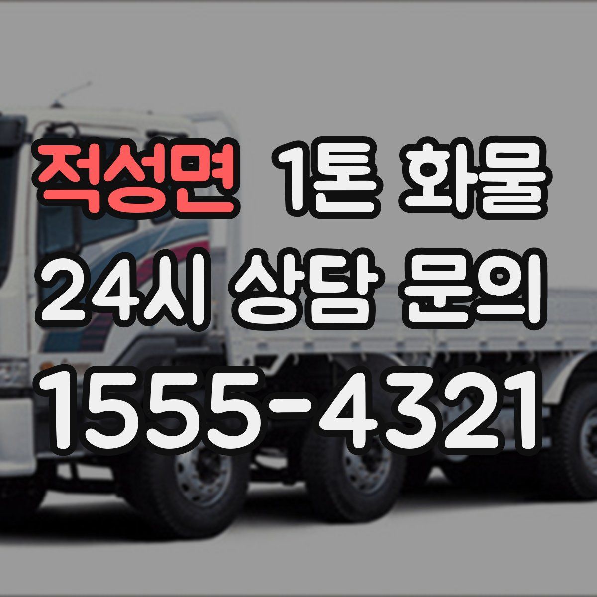 적성면 1톤 화물