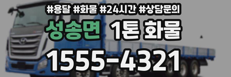 성송면 1톤 화물