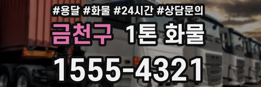 금천구 1톤 화물