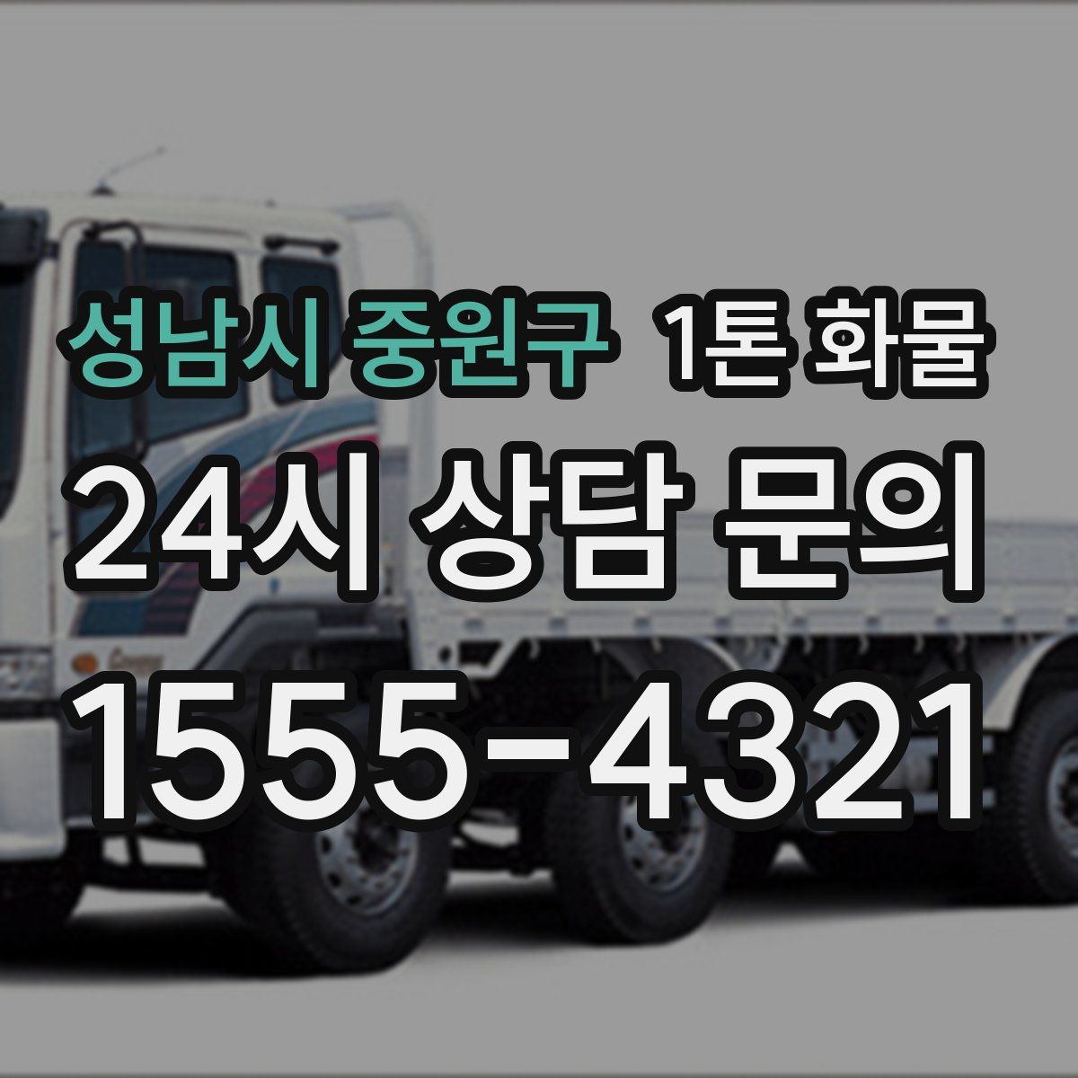 성남시 중원구 1톤 화물