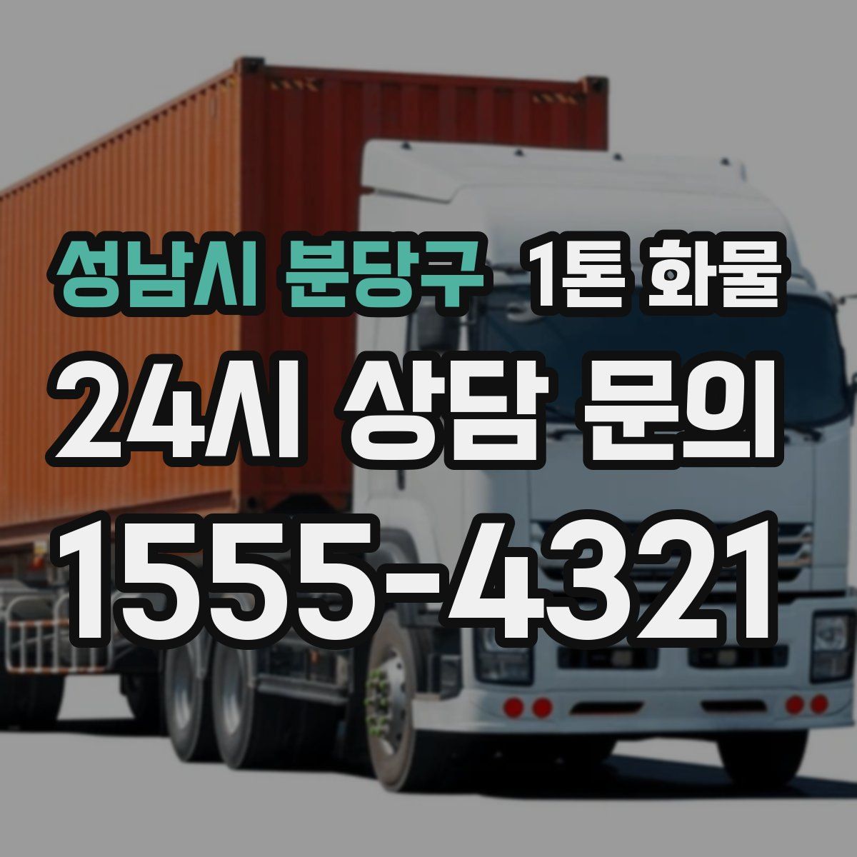 성남시 분당구 1톤 화물