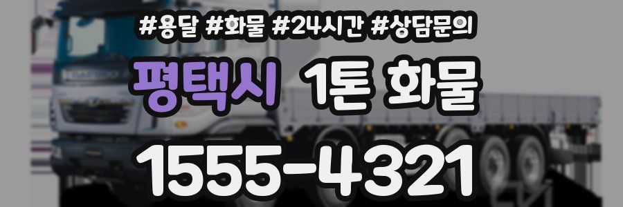 평택시 1톤 화물