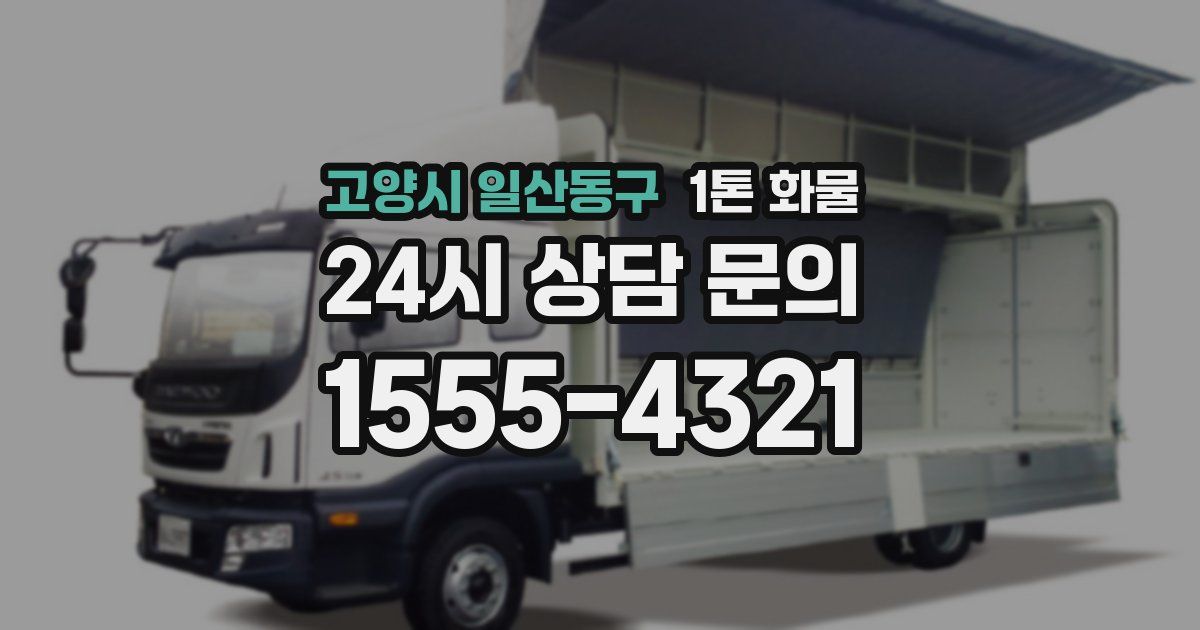 고양시 일산동구 1톤 화물