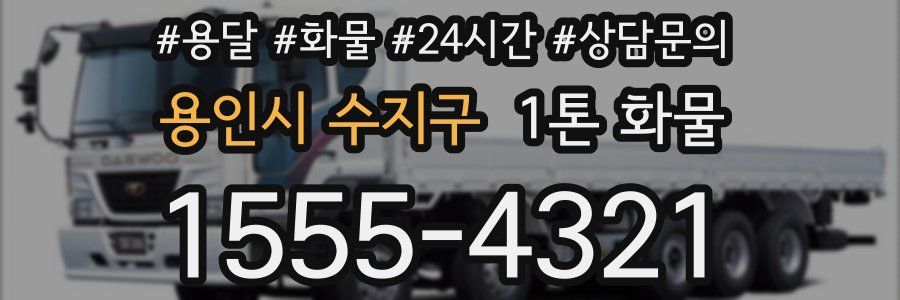 용인시 수지구 1톤 화물
