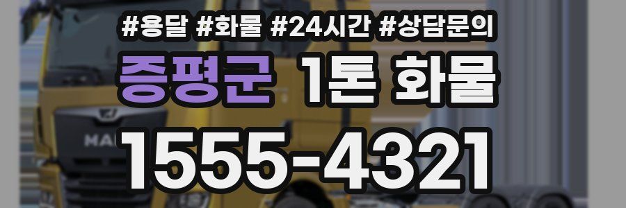 증평군 1톤 화물