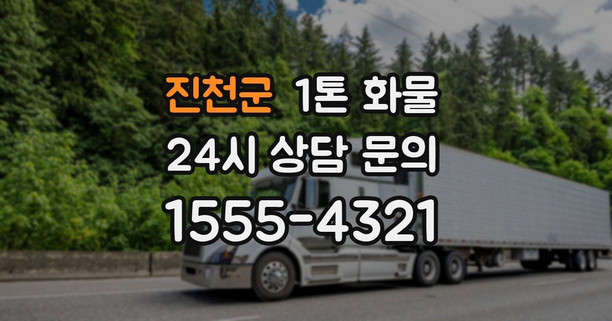 진천군 1톤 화물