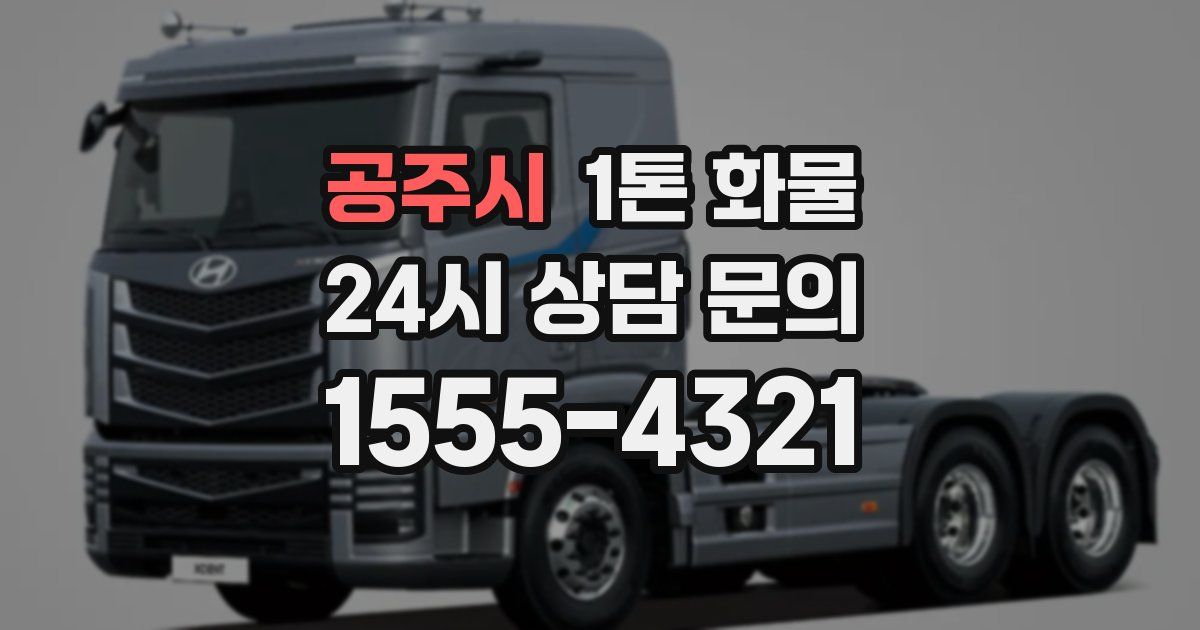 공주시 1톤 화물