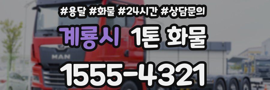 계룡시 1톤 화물