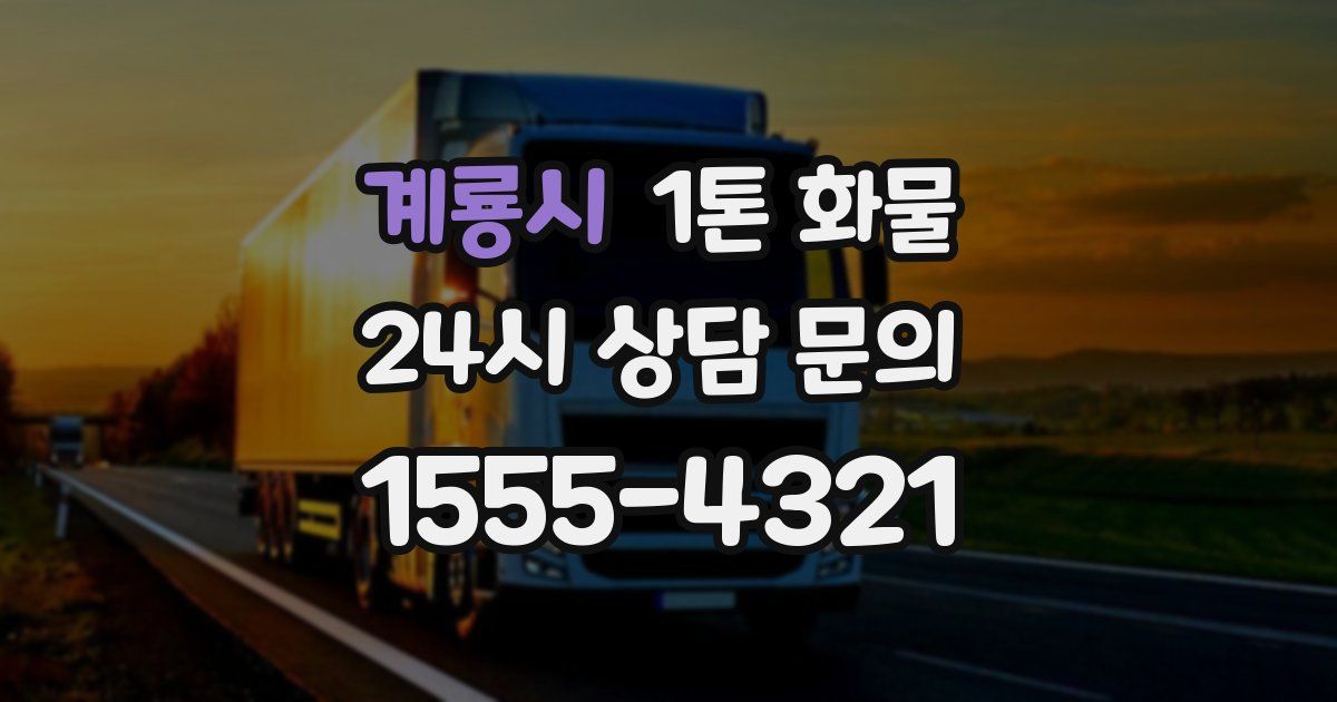 계룡시 1톤 화물