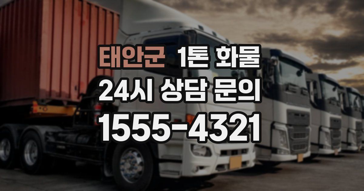 태안군 1톤 화물