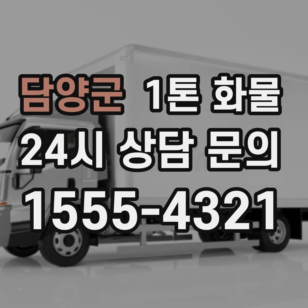담양군 1톤 화물