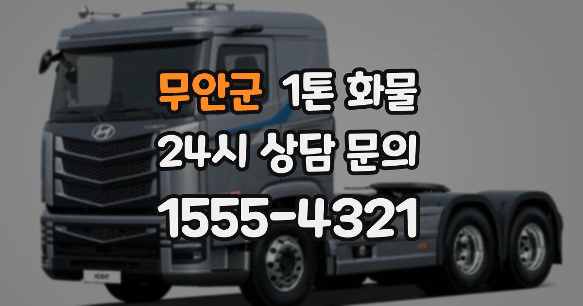 무안군 1톤 화물